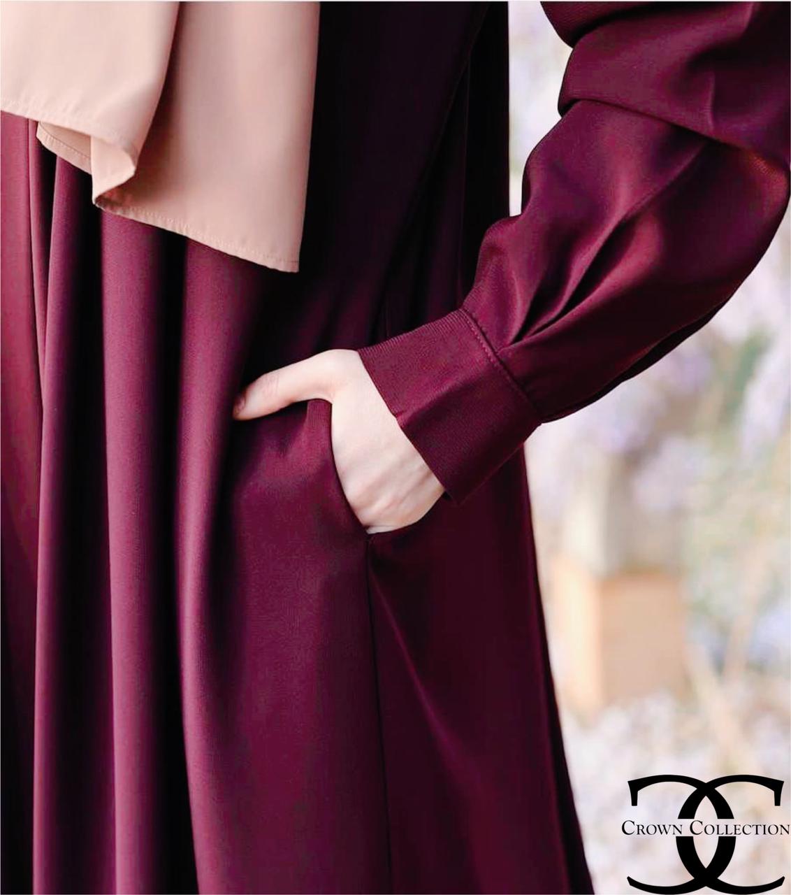 Abaya Front Zip With Both Sided Pocket