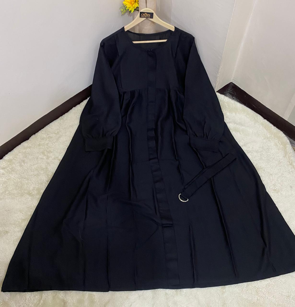 Abaya Front Zip With Both Sided Pocket